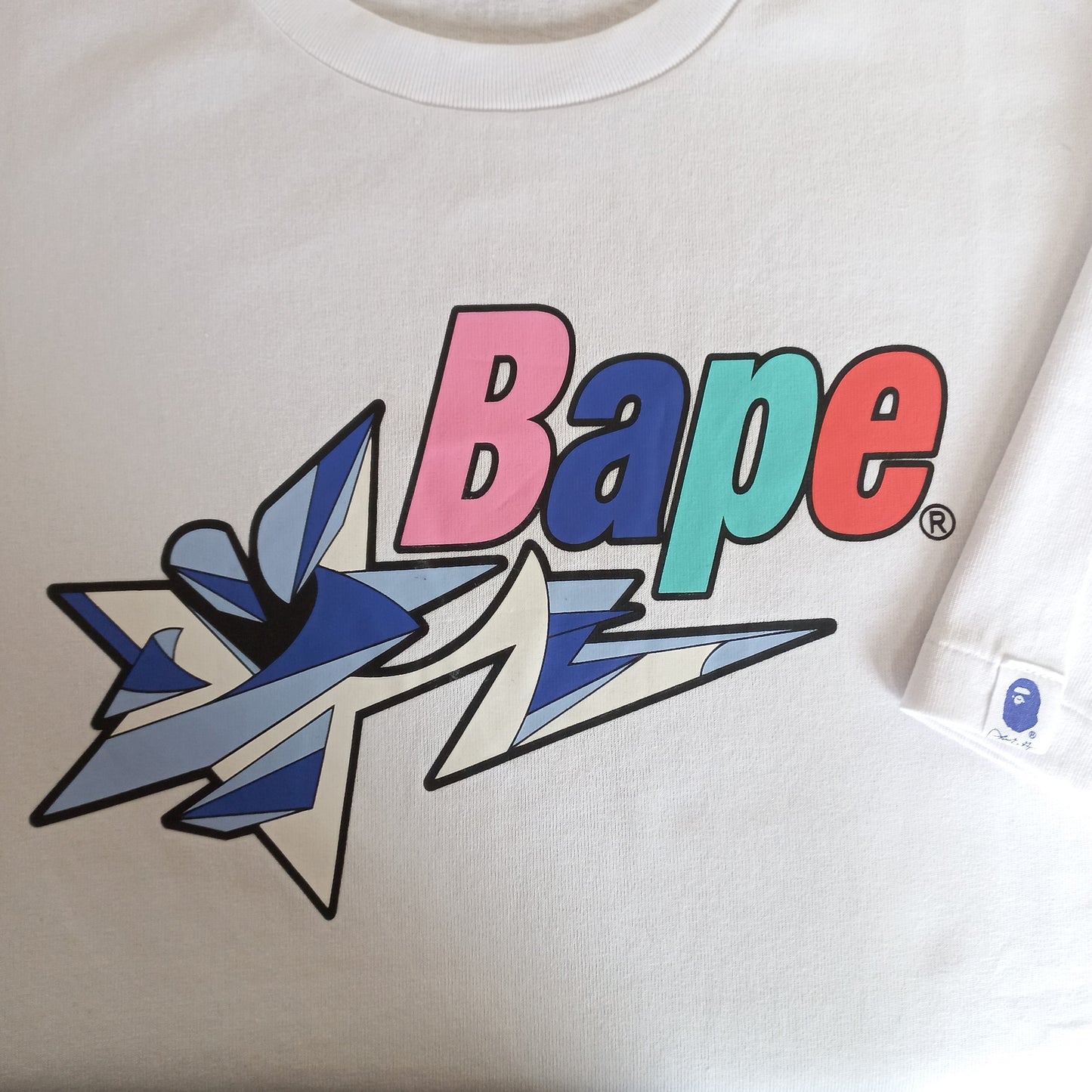 BAPE Shooting Star Tee 'White' (L)
