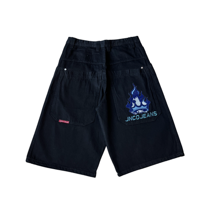 JNCO Blue Flame Jorts (32US)