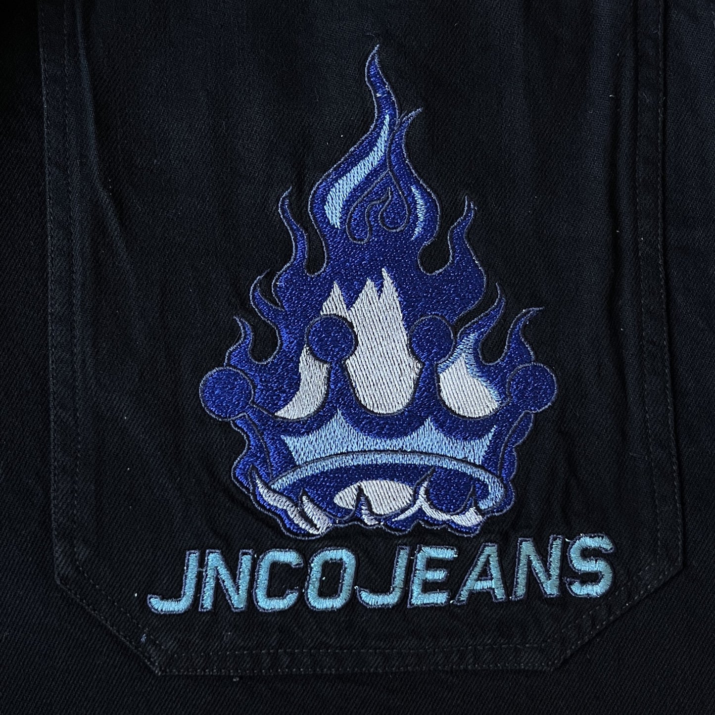 JNCO Blue Flame Jorts (32US)