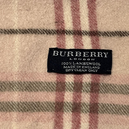 Vintage Burberry Scarf 100% Lambswool