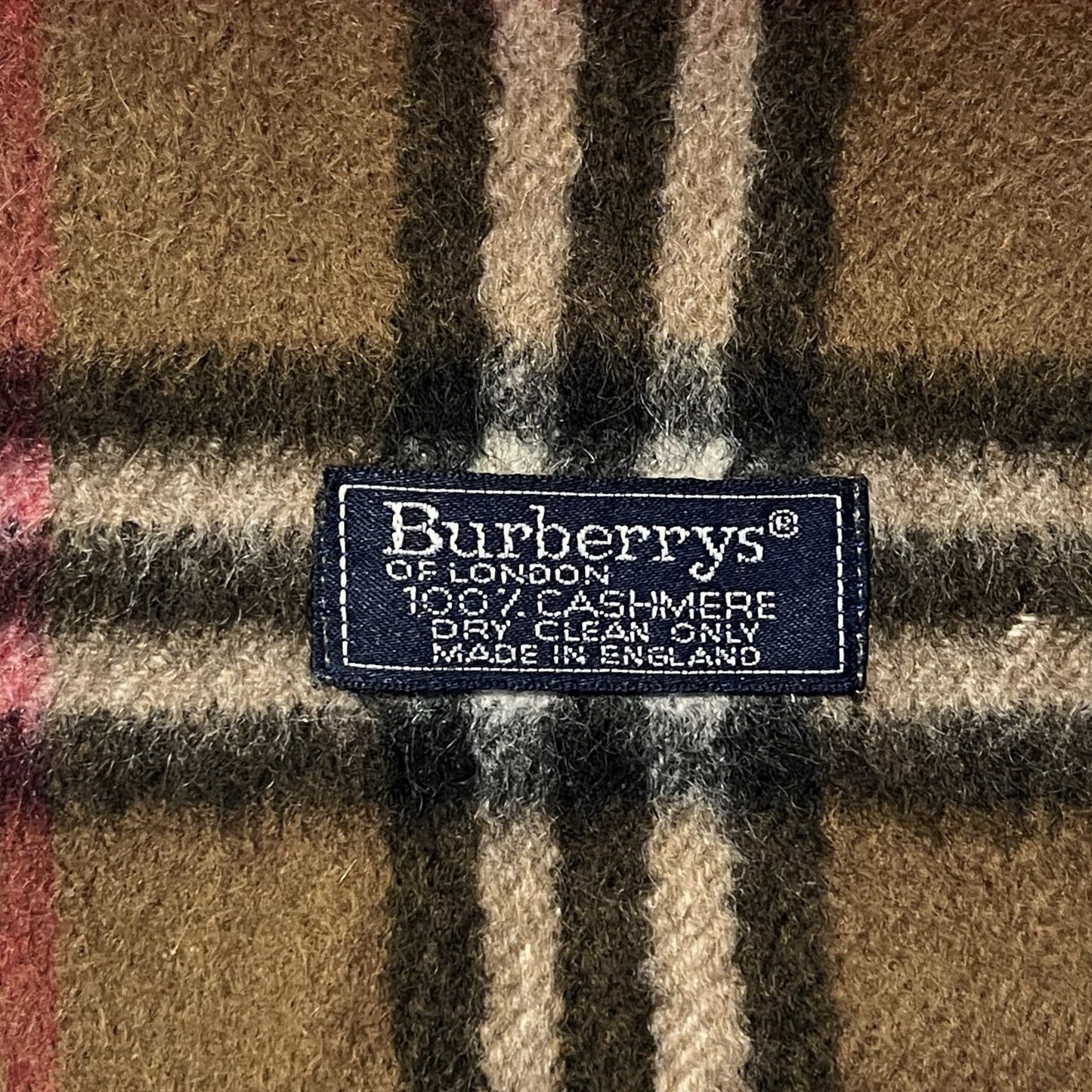 Vintage Burberry Scarf 100% Cashmere
