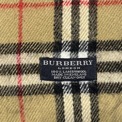 Vintage Burberry Scarf 100% Lambswool
