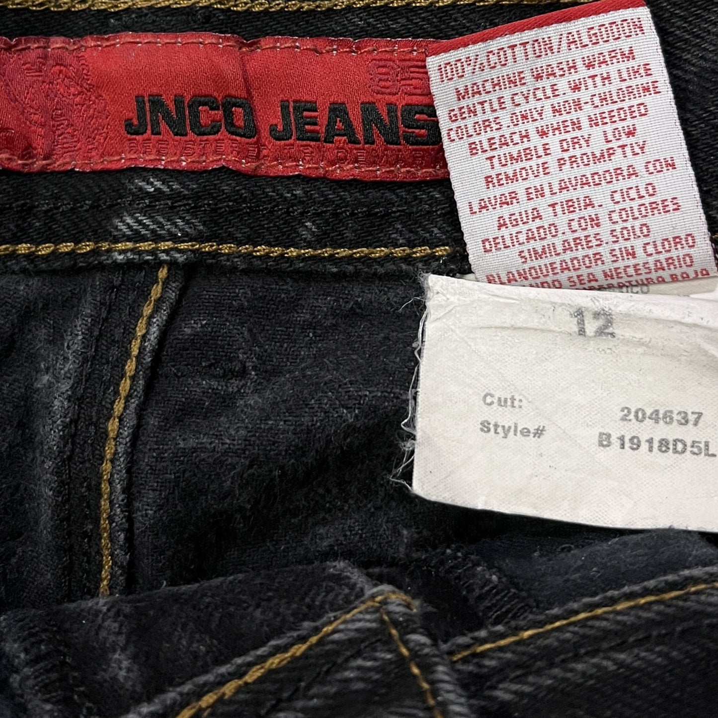 RARE Vintage JNCO Flaming Skull Jeans (XS)