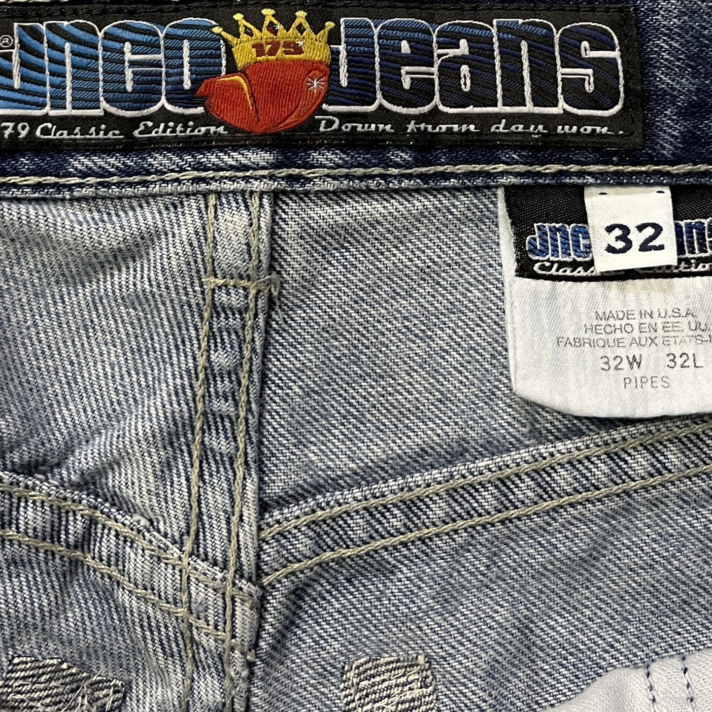 RARE Vintage JNCO Crown Heart Jeans (32x32US)