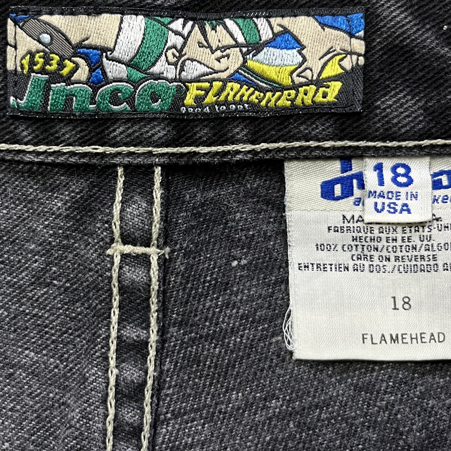 RARE Vintage JNCO Flamehead Jeans (S)