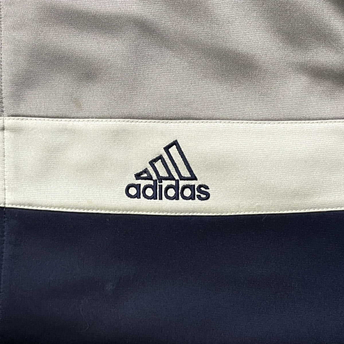 Vintage Adidas Jacke mit Reißverschluss / Rücken-Design (L)