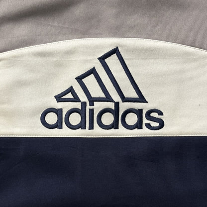 Vintage Adidas Jacke mit Reißverschluss / Rücken-Design (L)