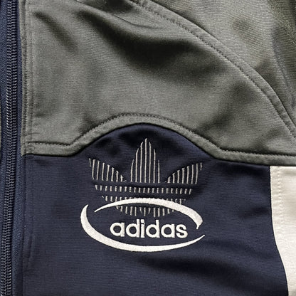 Vintage Adidas Reißverschlussjacke / Rücken-Design (M)