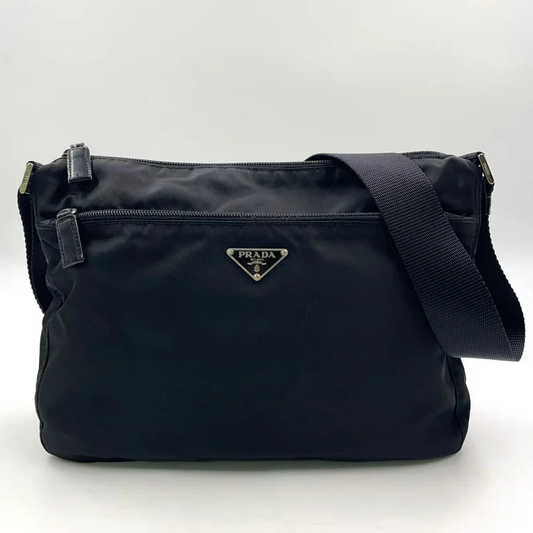 Prada Vera Triangle Shoulder Bag