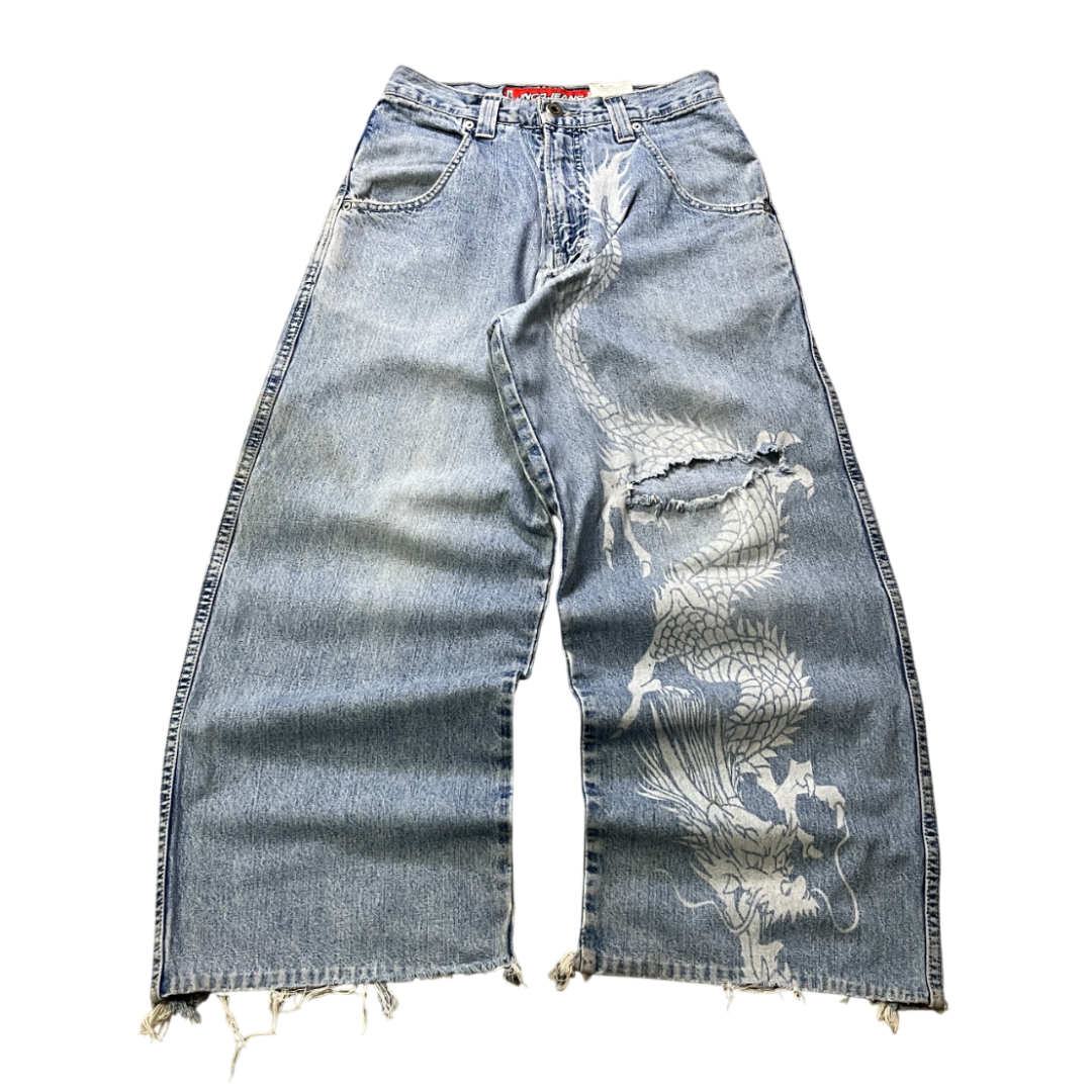 RARE Vintage JNCO Dragon Jeans (29x30US)