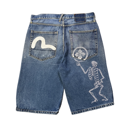 RARE Vintage Evisu Skeleton Jorts (38US)