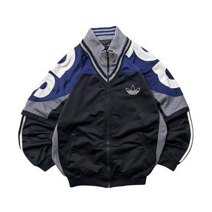 Vintage Adidas Zipped Jacket / Back Design (L)