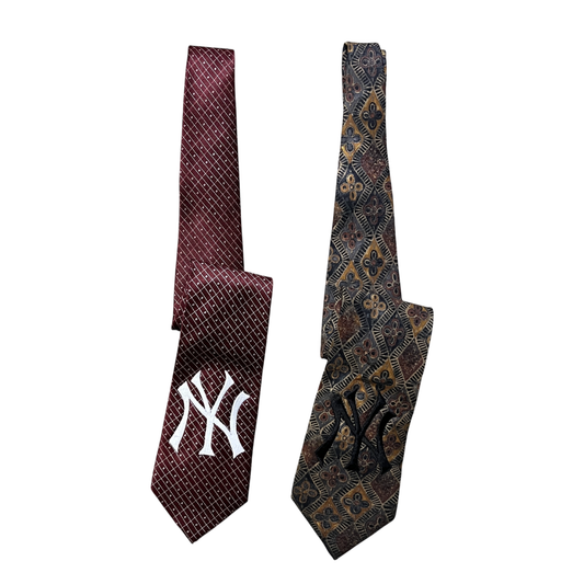2 cravates vintage des Yankees de New York
