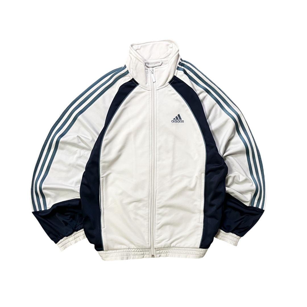 Vintage Adidas Zip-up Jacket / Back Design (S)