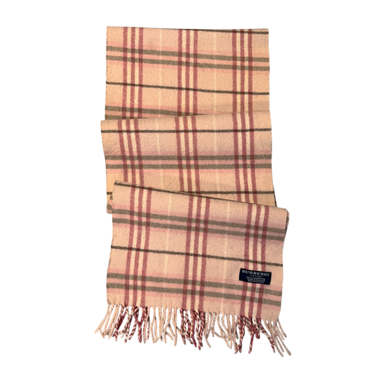 Vintage Burberry Schal 100% Lammwolle