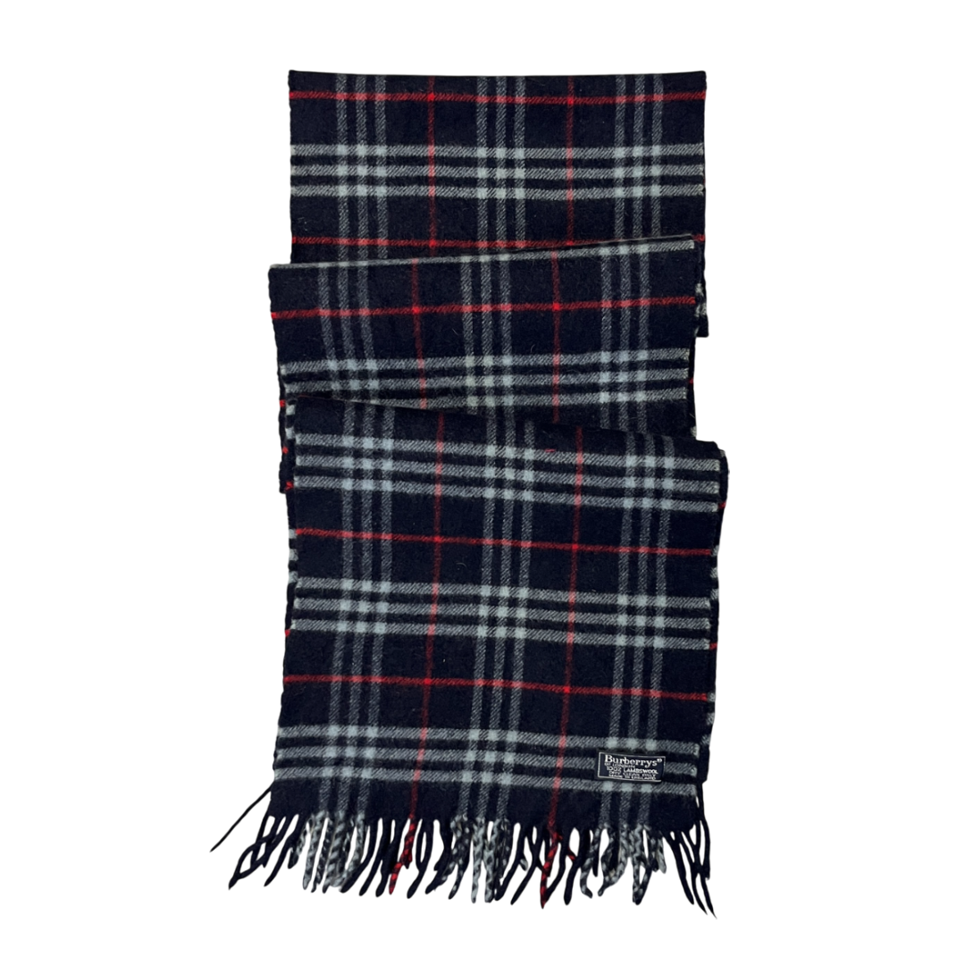 Vintage Burberry Scarf 100% Lambswool