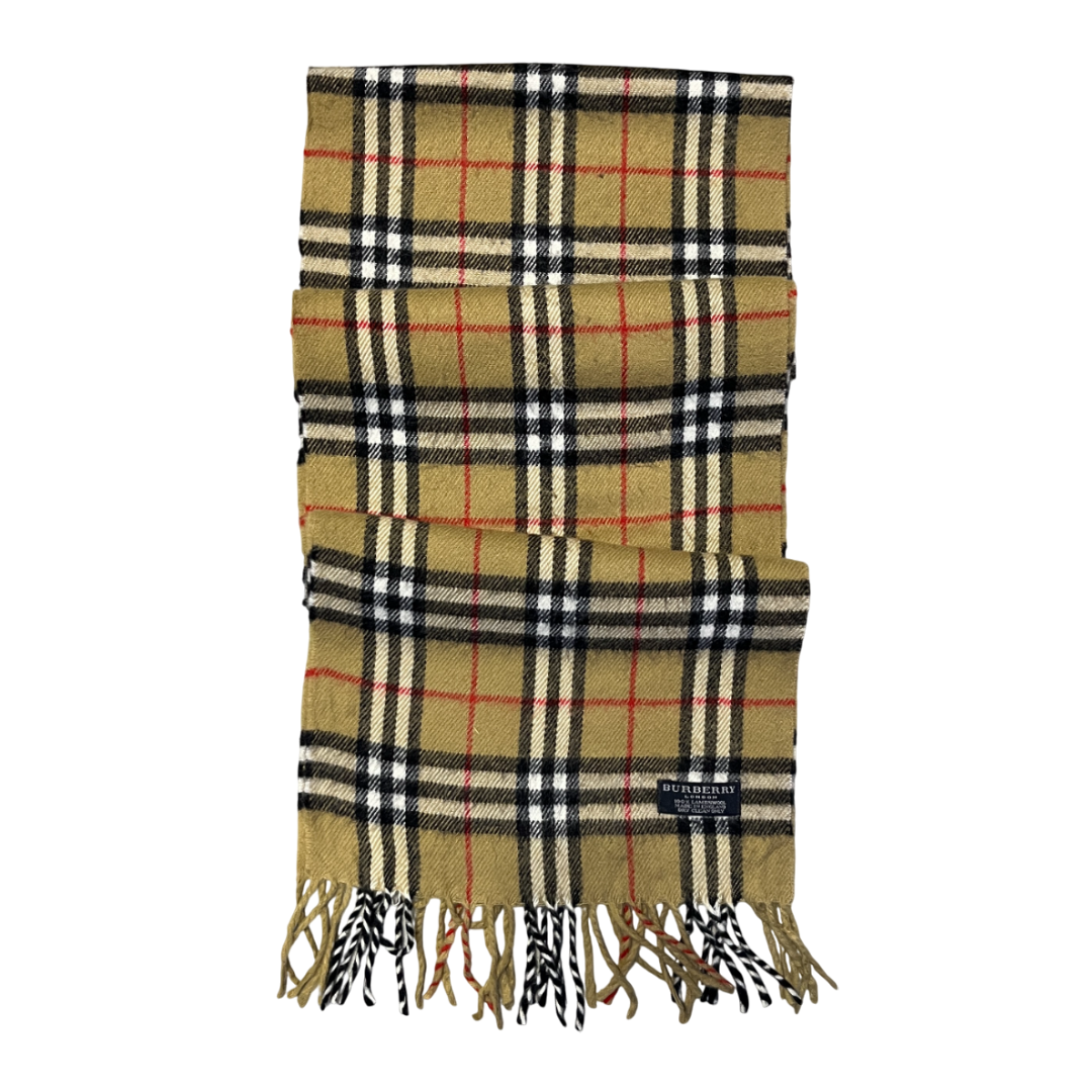 Vintage Burberry Scarf 100% Lambswool