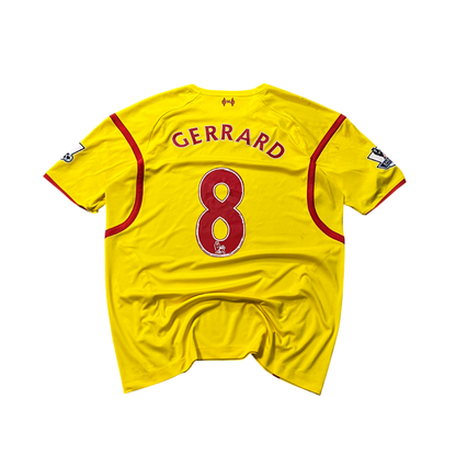 Vintage Signed Gerrard Liverpool Jersey (L)