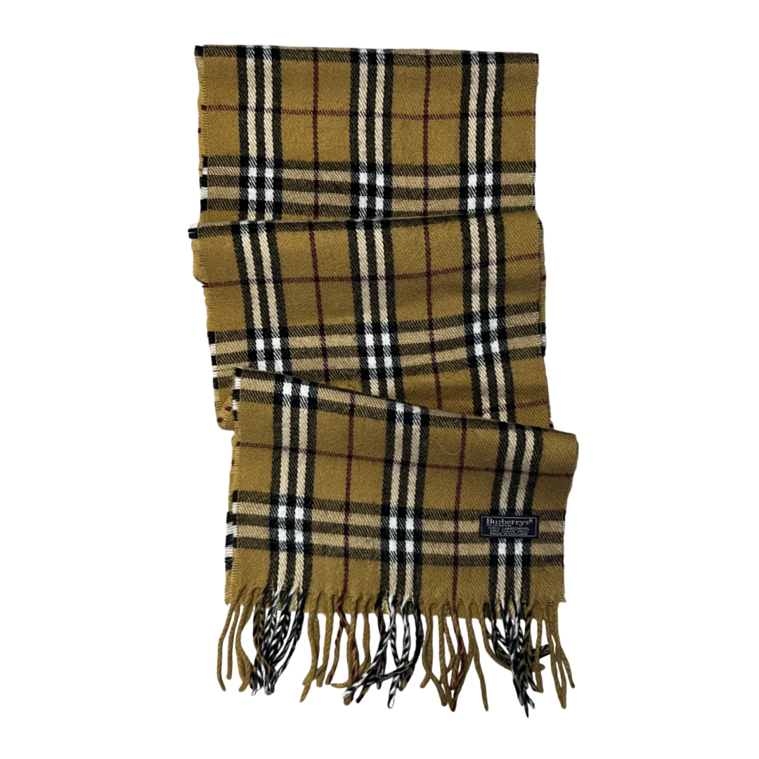 Vintage Burberry Scarf 100% Lambswool