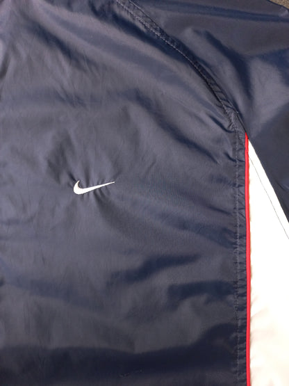Vintage Nike Trainingsjacke Dunkelblau/Weiß (XXL)