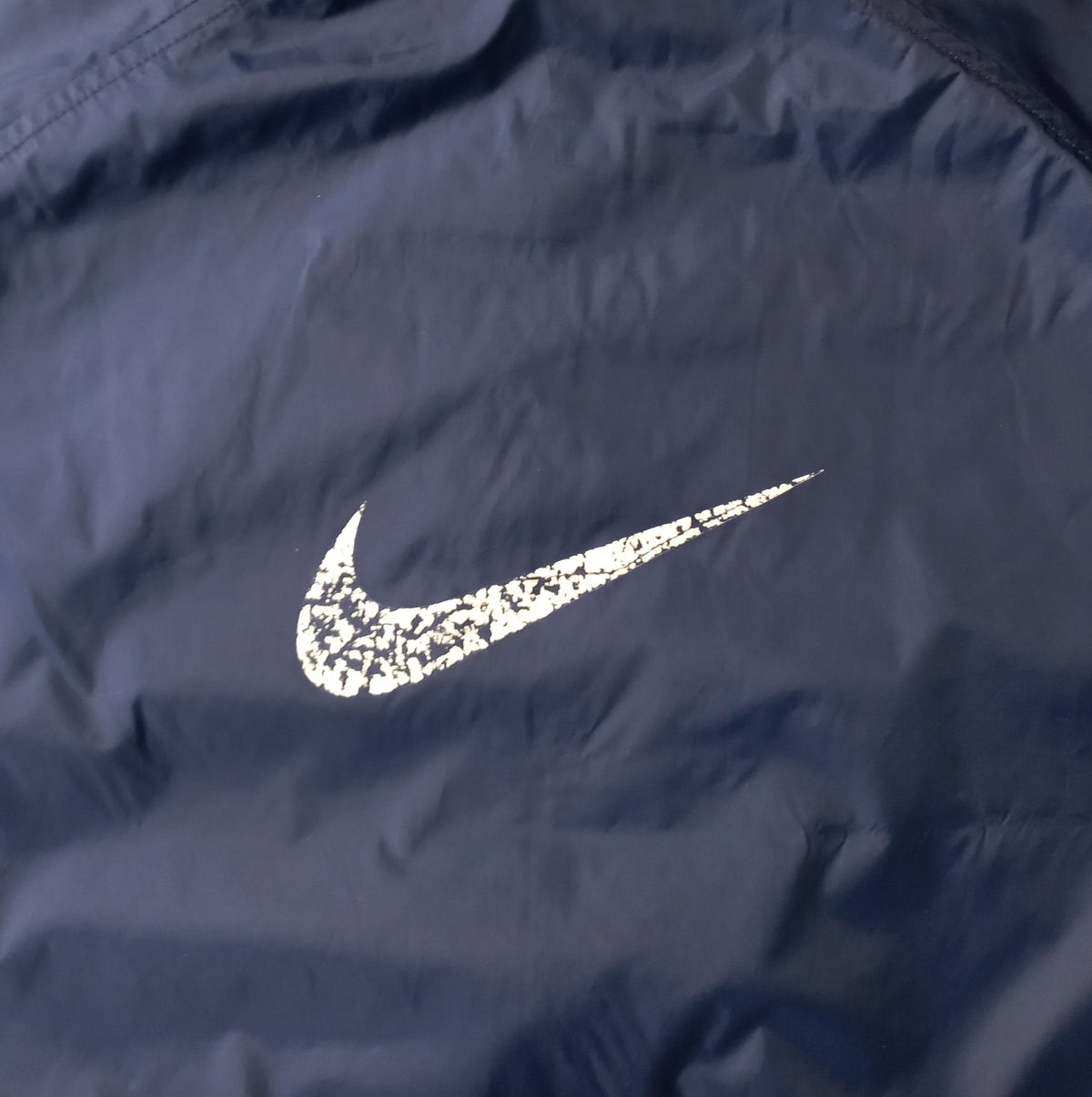 Vintage Nike Trainingsjacke Dunkelblau/Weiß (XXL)