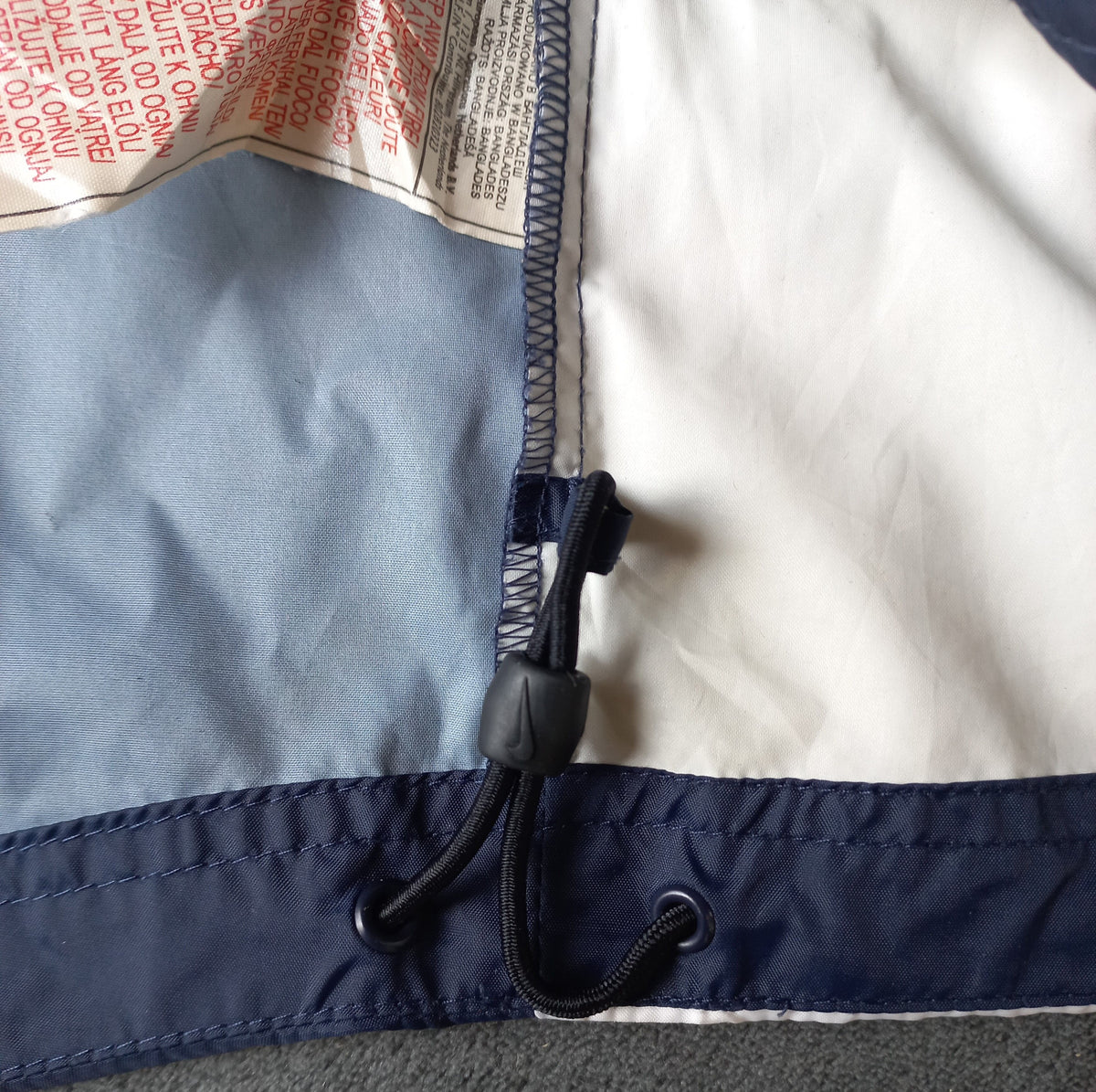 Vintage Nike Trainingsjacke Dunkelblau/Weiß (XXL)