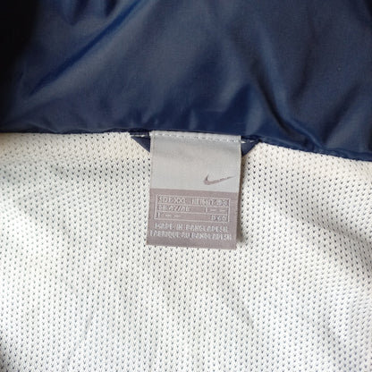 Vintage Nike Trainingsjacke Dunkelblau/Weiß (XXL)