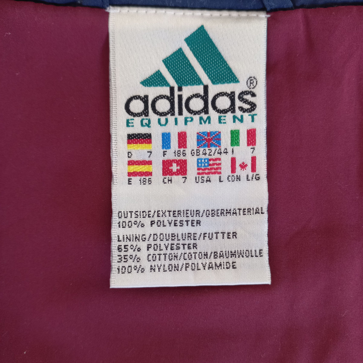Vintage Adidas Equipment Trainingsjacke (L)