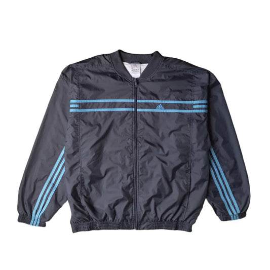 Veste de survêtement Adidas vintage bleu foncé/bleu ciel (L)