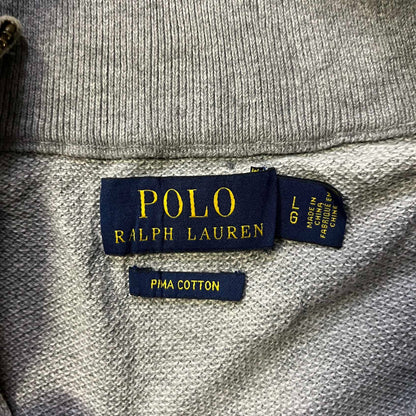 Vintage Ralph Lauren Sweatshirt mit kurzem Reißverschluss (L)