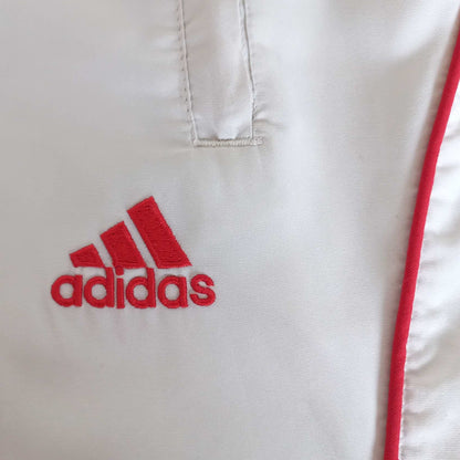 Vintage Adidas Trainingshose Weiß/Rot (S)