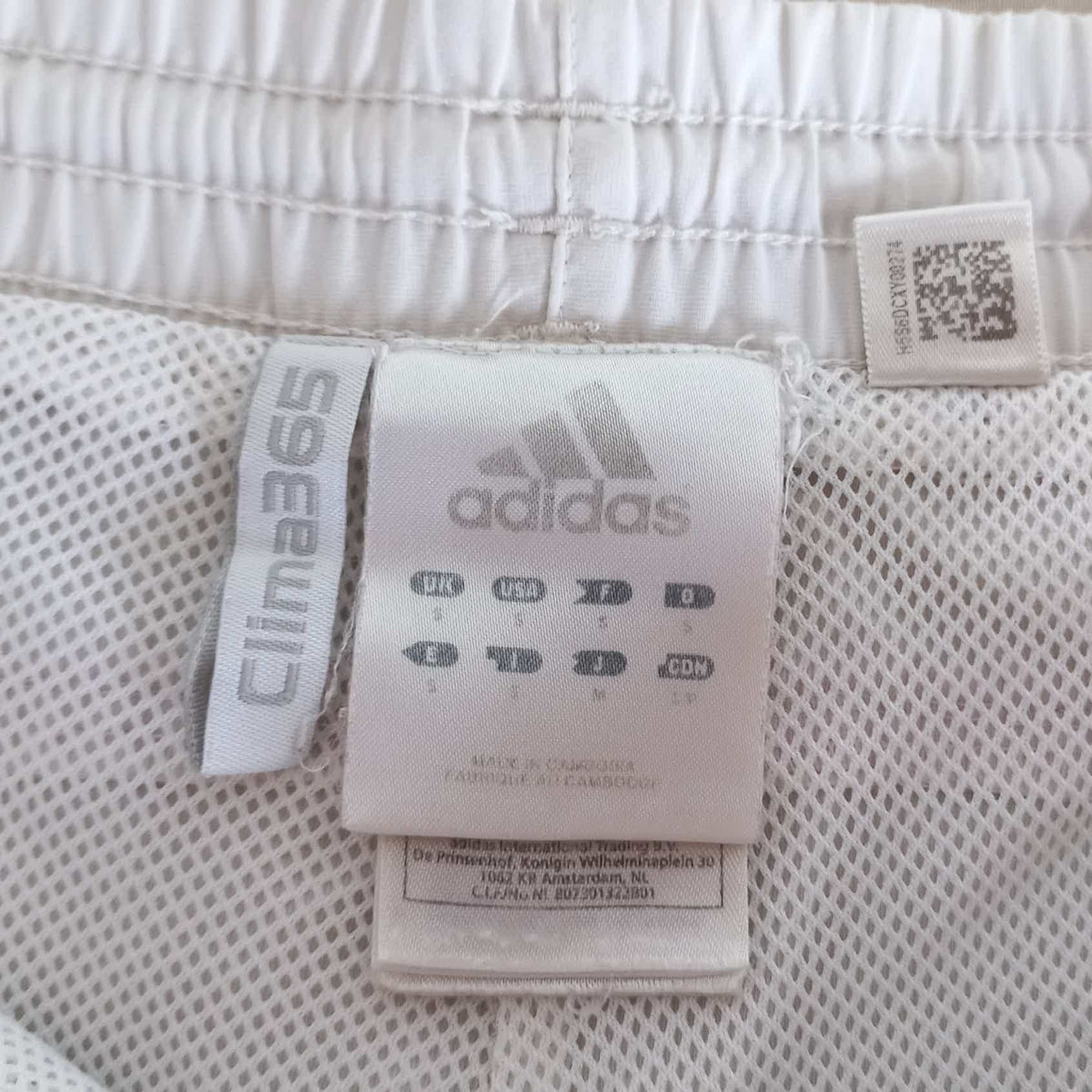 Vintage Adidas Trainingshose Weiß/Rot (S)